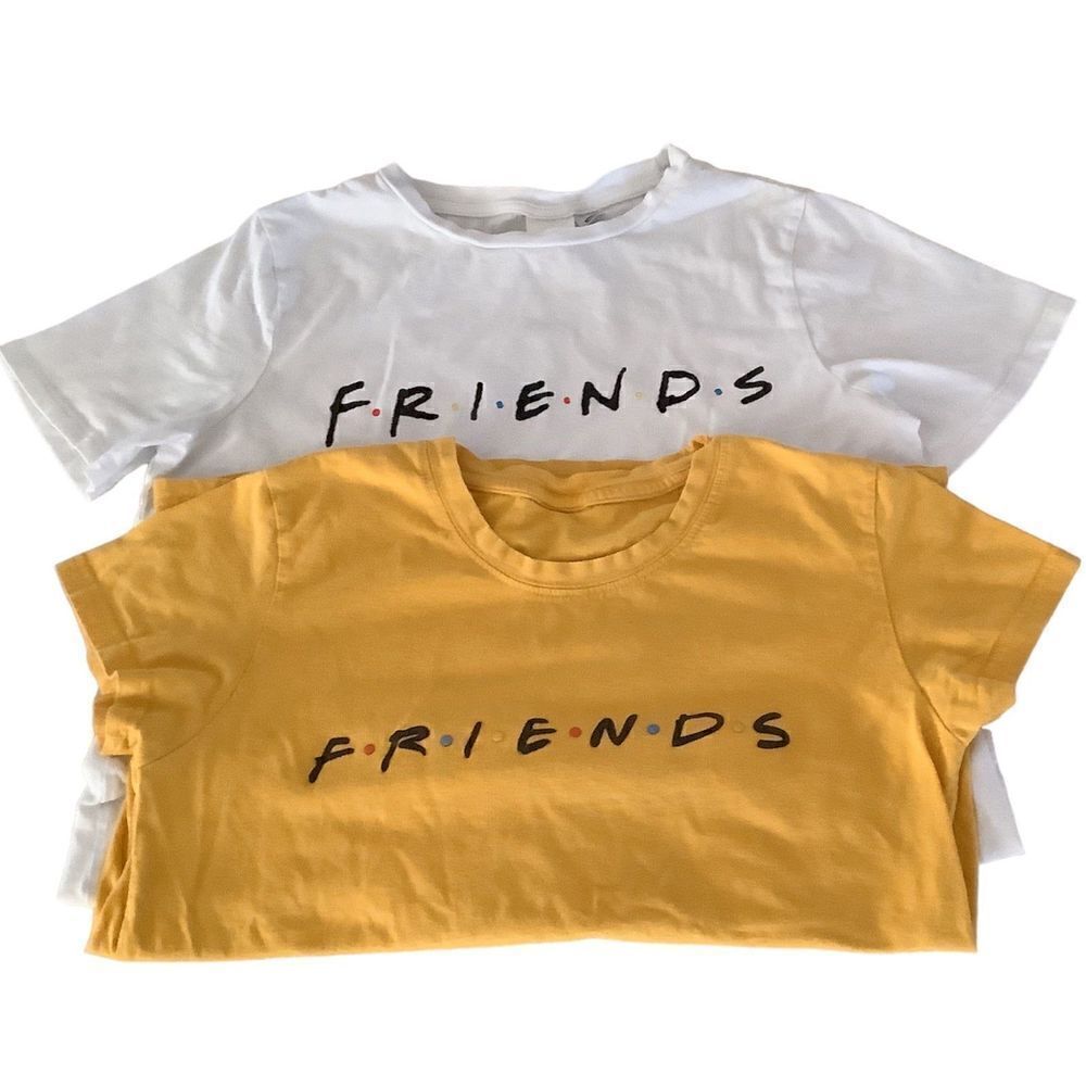 HM 2 Tees With Friends Screen Printed On Front S